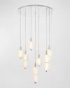 Eurofase Palmas 7-light Led Nickel Pendant In Nickel