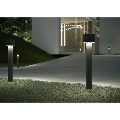 Eurofase Passage,26in,bollard,10w,bk In Black