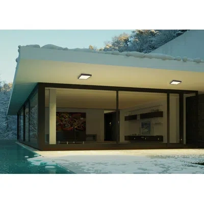 Eurofase Patrol Q Ceiling Mount, 15w, Black Finish