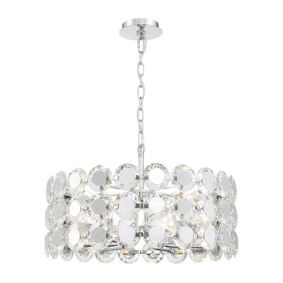 Eurofase Perrene 14 In. X 23.50 In. Chandelier In Chrome