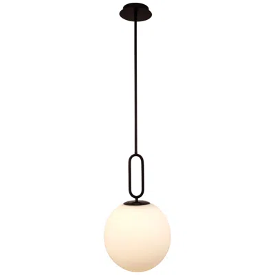 Eurofase Prospect 11 3/4"w Opal Glass Matte Black Mini Pendant Light