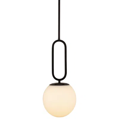Eurofase Prospect 9 3/4"w Opal Glass Matte Black Mini Pendant Light