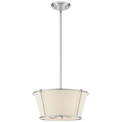 Eurofase Pulito 10.50 In. X 15 In. 3 Light Pendant In Polished Nickel