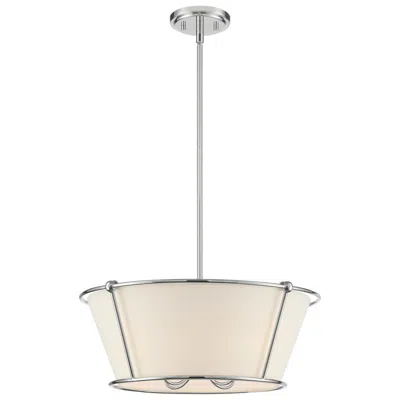Eurofase Pulito 12.75 In. X 21 In. 4 Light Pendant In Polished Nickel