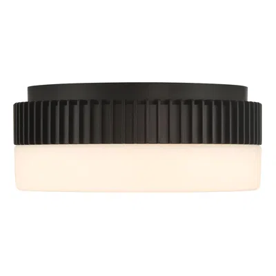 Eurofase Purgos 12" Integrated Led Flush Mount In Matte Black