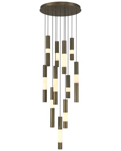 Eurofase Ronda 11-light 20in Multi Drop Chandelier In Brown
