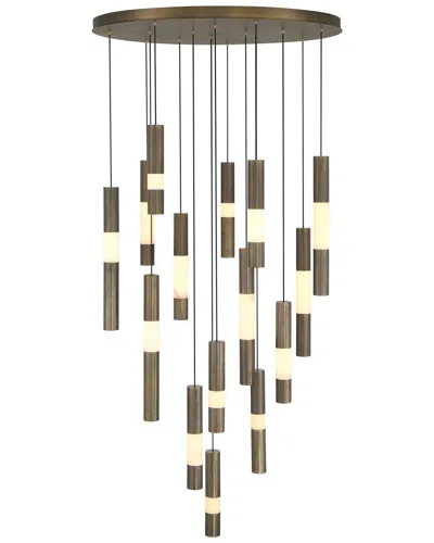 Eurofase Ronda 15-light 32in Multi Drop Chandelier In Black