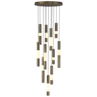 Eurofase Ronda 20" Integrated Led Multi Drop Chandelier - Weathered Brass