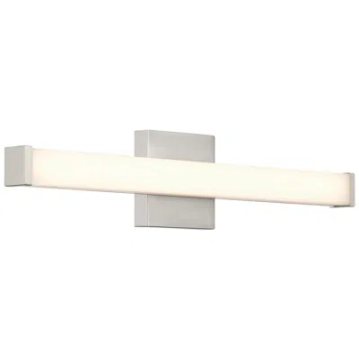 Eurofase Ronning 24 Inch Square Vanity Light In Brushed Nickel In White