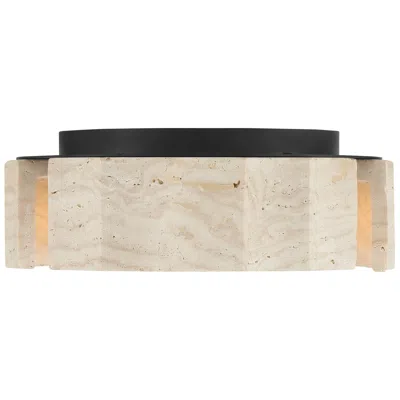 Eurofase Roslington 12" Integrated Led Flush Mount In Matte Black