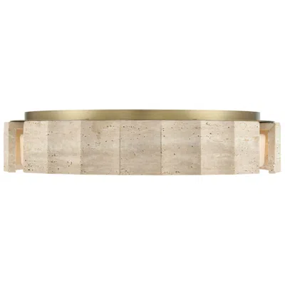 Eurofase Roslington 24" Integrated Led Flush Mount In Gold Finish In Neutral