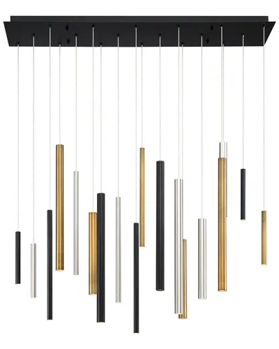 Eurofase Santana 18-light 42in Multi Drop Chandelier In Black