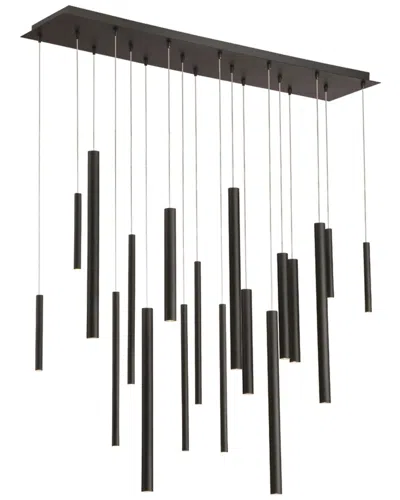 Eurofase Santana 18-light 42in Multi Drop Chandelier In Black