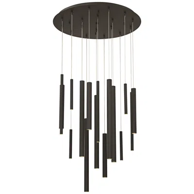 Eurofase Santana 24" Wide Black Led Multi Light Pendant