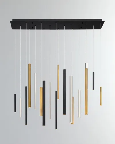 Eurofase Santana Linear Chandelier In Multi