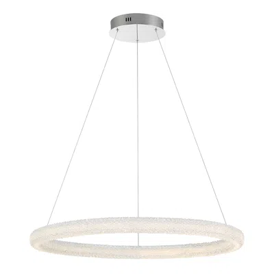 Eurofase Sassi 2.75 In. X 36 In. Integrated Led Chandelier In Chrome
