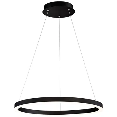 Eurofase Spunto 27 1/2" Wide Matte Black Led Ring Pendant Light In Multi