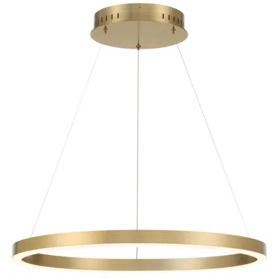 Eurofase Spunto 28" Round Led Chandelier In Gold