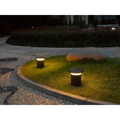 Eurofase State, 9in, Bollard, 10w, Bk In Black