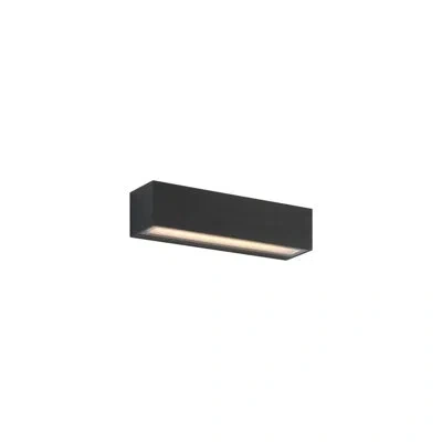 Eurofase Stripe 10" Wall Sconce, Up/down Light, 7.5w X 2, Black Finish