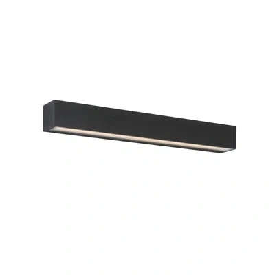 Eurofase Stripe 20" Wall Sconce, Up/down Light, 10w X 2, Black Finish