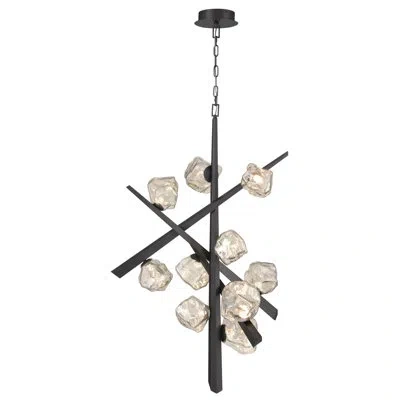 Eurofase Thorah 10 - Light Chandelier In Matte Graphite