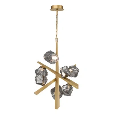 Eurofase Thorah 7 - Light Chandelier In Brushed Gold