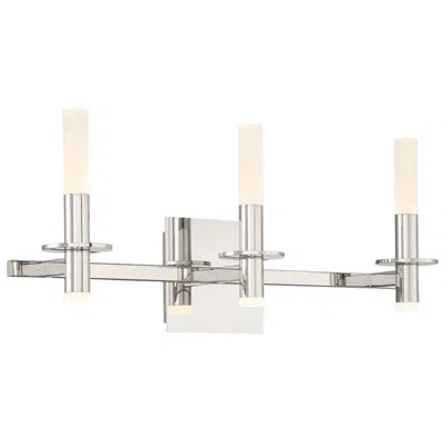 Eurofase Torna 6 Light Vanity In Polished Nickel