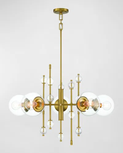 Eurofase Traiton 5-light Golden Chandelier