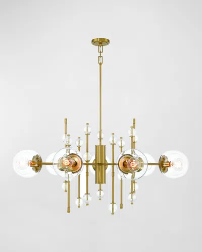 Eurofase Traiton 9-light Chandelier In Gold