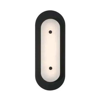 Eurofase Tramore 16 Inch Outdoor Led Wall Light, Black/alabaster