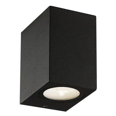 Eurofase Trek Outdoor Led Wall Mount, Black In Powder Coated Finish;graphite Grey