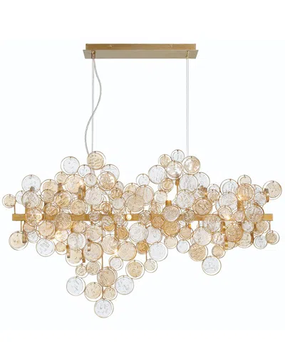 Eurofase Trento 12-light 40in Linear Chandelier In Gold
