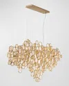 Eurofase Trento 15-light Chandelier, 56" In Gold