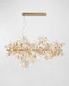 Eurofase Trento 15-light Chandelier, 56" In Silver