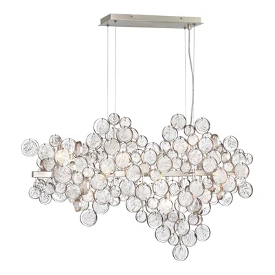 Eurofase Trento 40 1/4" Champagne Silver 12-light Modern Chandelier