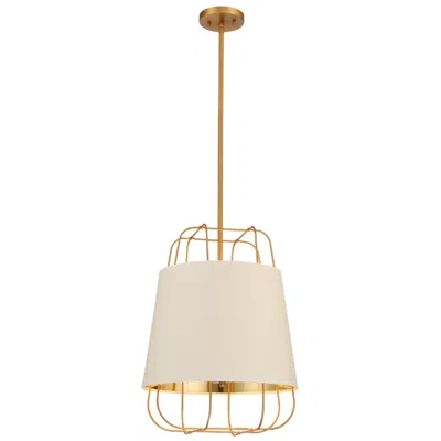 Eurofase Tura 20.75 In. X 16 In. 3 Light Pendant In Brass