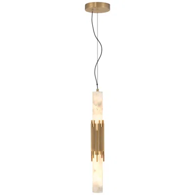 Eurofase Venna 23" Integrated Led Pendant Light In Antique Brass