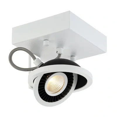 Eurofase Vision 1 - Light 5.25" Unique/statement Dome Semi Flush Mount In Matte Black