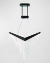 Eurofase Vivien 32" Integrated Led Chandelier In Black