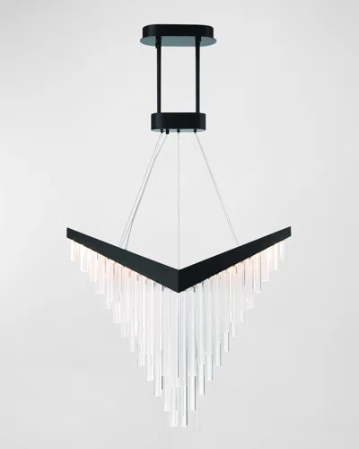 Eurofase Vivien 32" Integrated Led Chandelier In Black