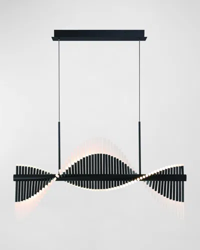 Eurofase Voltik 120-light Led Chandelier In Black