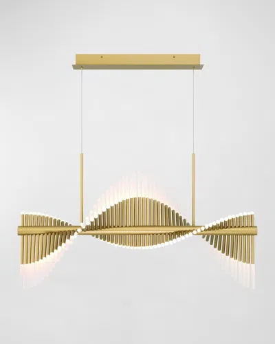 Eurofase Voltik 120-light Led Chandelier In Gold