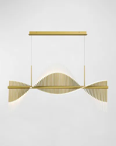 Eurofase Voltik 59" 144-light Integrated Led Chandelier In Gold