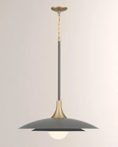 Eurofase Welsh 24" Led Pendant In Grey/black