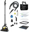 Euroflex Vapour Plus 18-piece Steam Mop With Precision Floor Care Kit; Consumer Reports Recommended; 295°f &  In Black