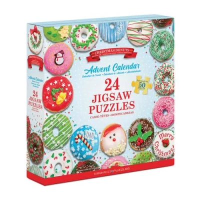 Eurographics Puzzle Advent Calendar Christmas Donuts In Multi
