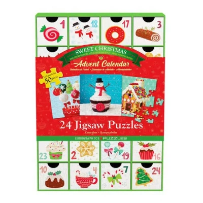Eurographics Puzzle Advent Calendar Sweet Christmas In Multi