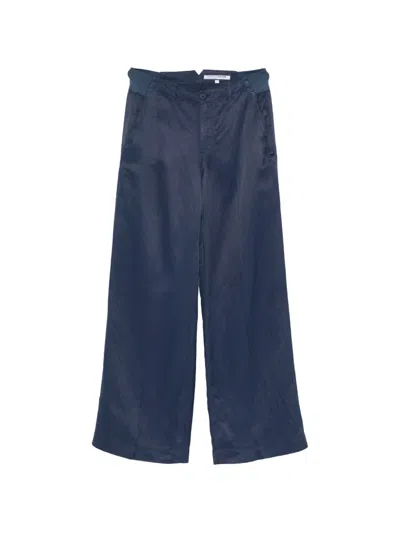 European Culture Long Trousers In Blue