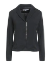 European Culture Woman Blazer Black Size Xl Cotton, Viscose, Elastane